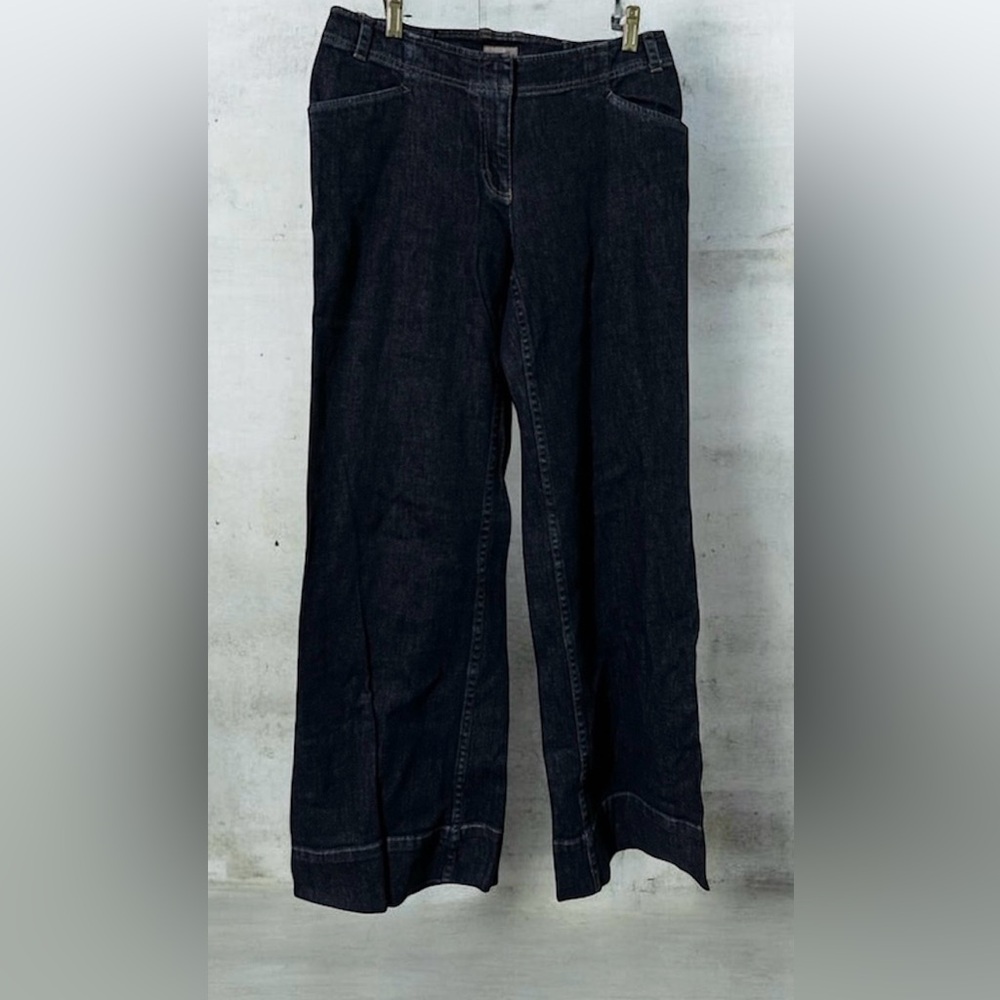 J. Jill Dark Blue wide leg Jeans size 8